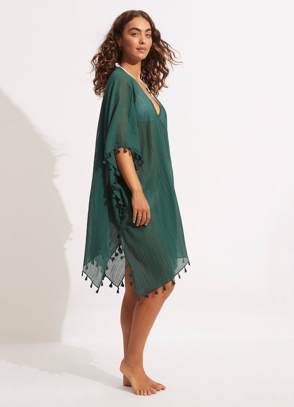 Seafolly Amnesia Kaftan - Evergreen