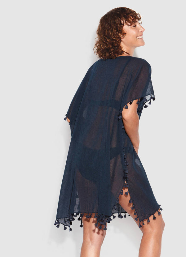 Seafolly Amnesia Kaftan - Indigo