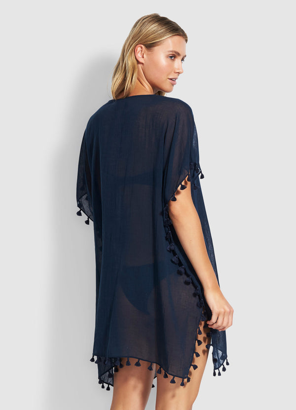 Seafolly Amnesia Kaftan - Indigo