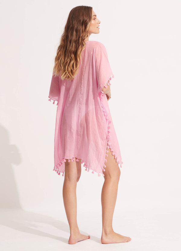 Seafolly Amnesia Kaftan - Parfait Pink