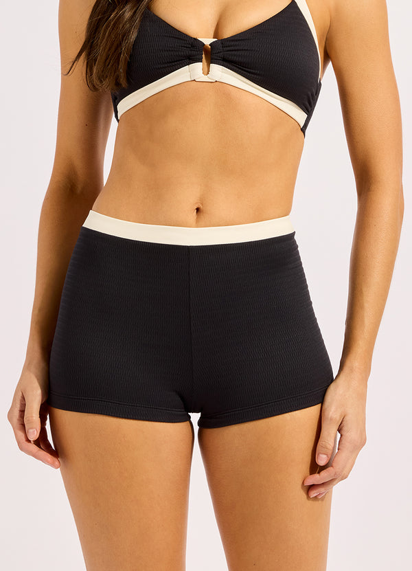 Seafolly Bandwave Belted Boyleg Bikini Bottom
