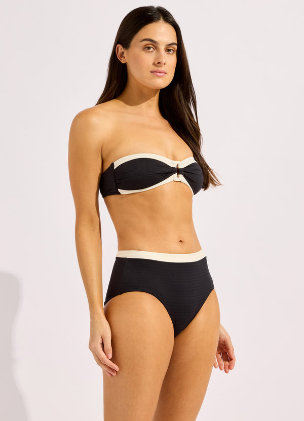 Seafolly Bandwave High Waist Bikini Bottom