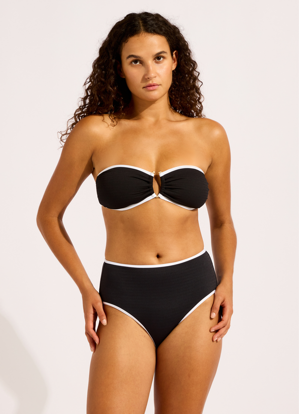 seafolly Beach Bound High Waist Bikini Bottom