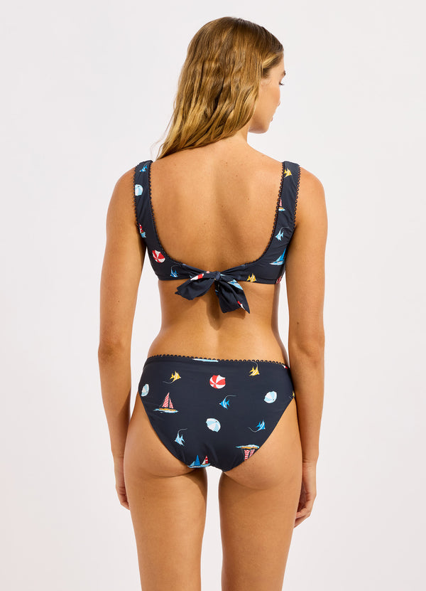 Seafolly Beachclub Square Neck Tank Bikini Top