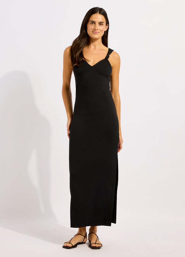 seafolly Beachedit Multi Fit Plunge Jersey Dress