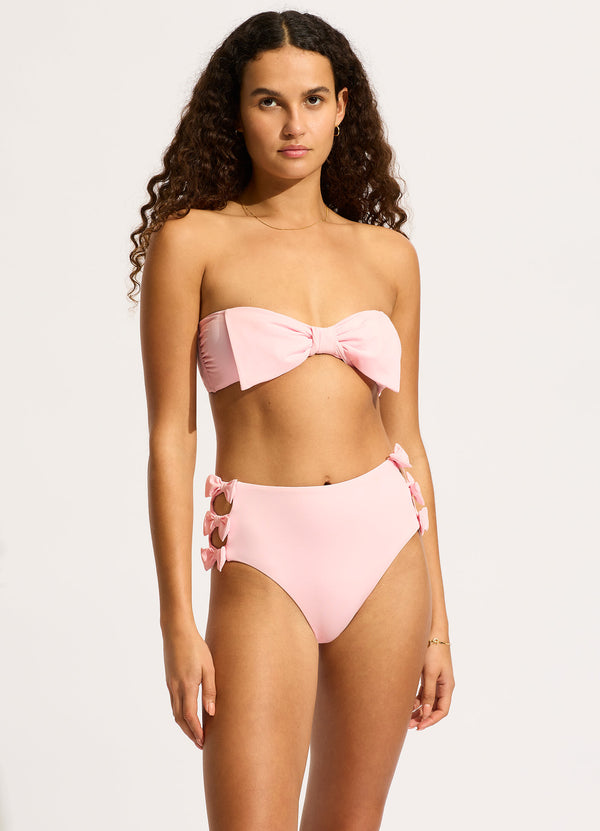seafolly Beau Bow Front Bandeau - Blossom