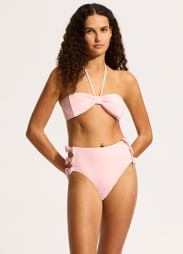 seafolly Beau High Waisted Bikini Bottom - Blossom