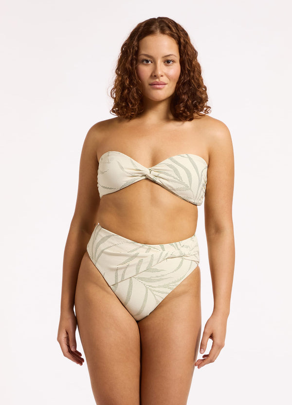 Seafolly Botanic Lines Bandeau Bikini Top