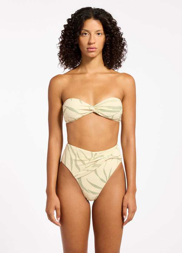 seafolly Botanic Lines Bandeau Bikini Top