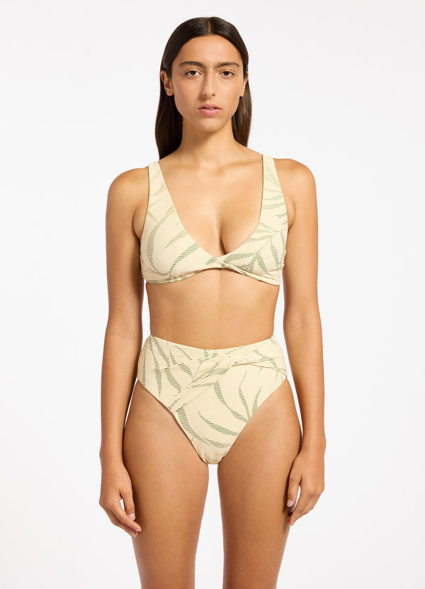 seafolly Botanic Lines Triangle Bikini Top