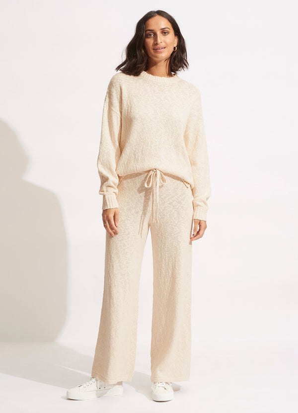 Seafolly Boucle Knit Pant - Sand