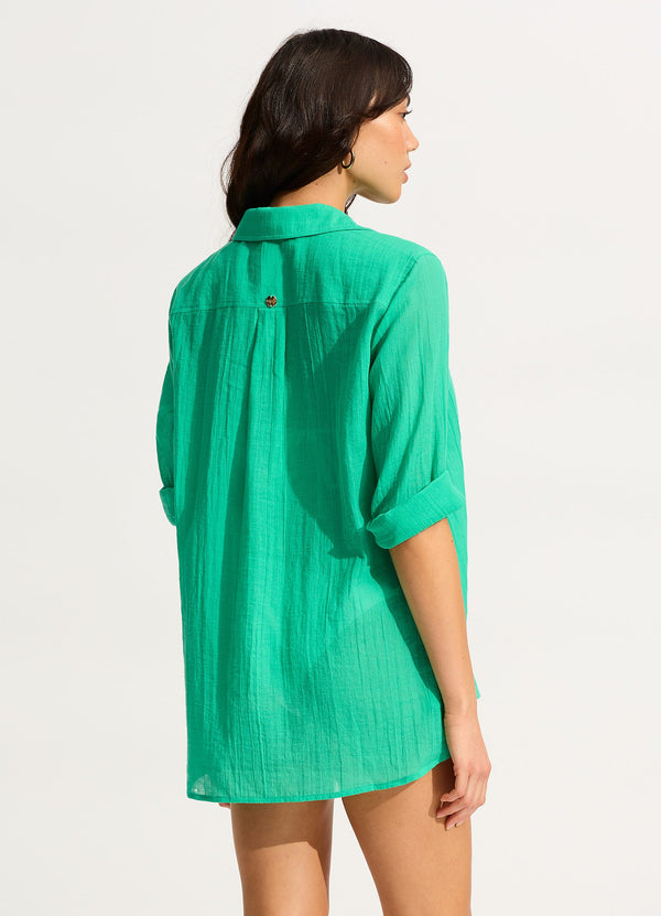 Seafolly Breeze Beach Shirt - Jade