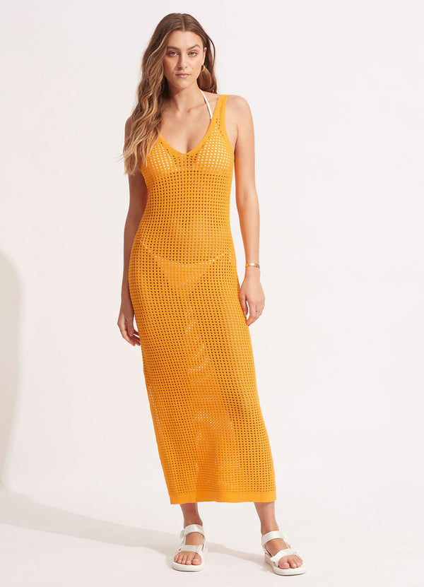 seafolly Byron Knit Dress - Rockmelon