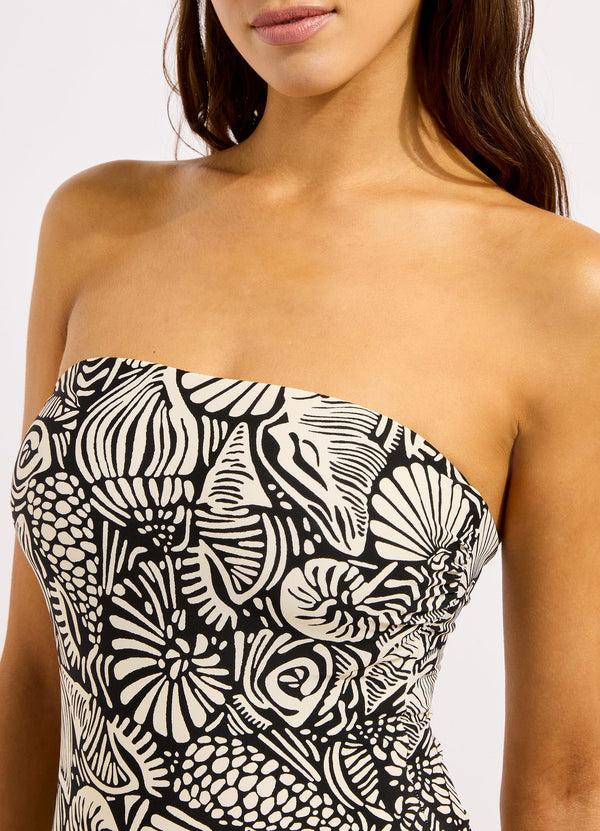 Seafolly C Shells DD Bandeau One Piece Swimsuit