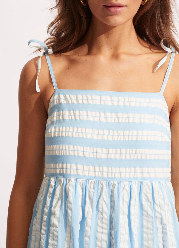 Seafolly Cabana Tier Maxi - Powder Blue