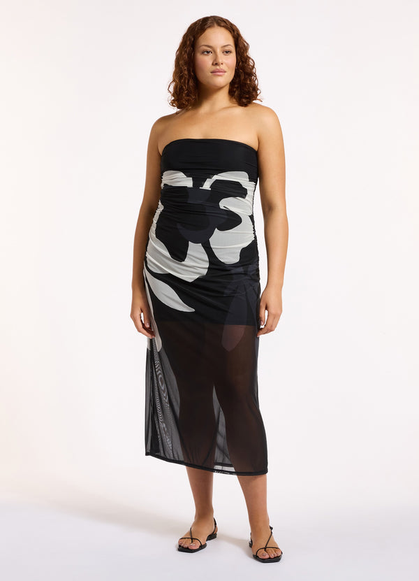 Seafolly Cactus Garden Mesh Strapless Dress