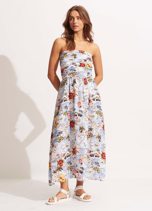 Seafolly Coast To Coast Midi - Powder Blue