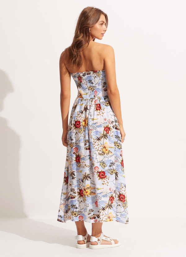 Seafolly Coast To Coast Midi - Powder Blue