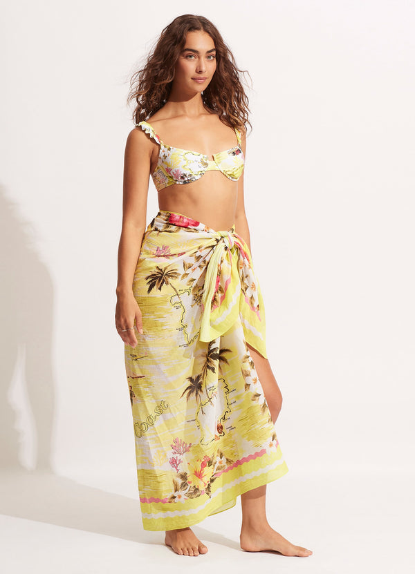 Seafolly Coast To Coast Pareo - Wild Lime