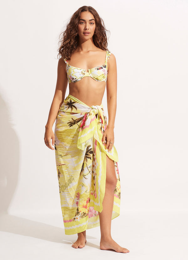 seafolly Coast to Coast Pareo - Wild Lime