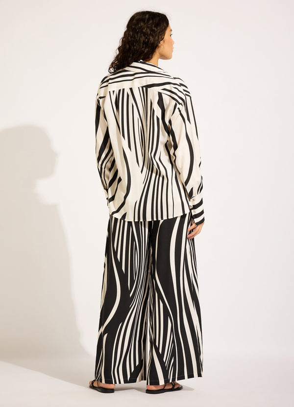 Seafolly Coastline Drawcord Wide Leg Pant