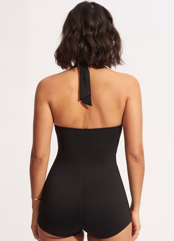 Seafolly Seafolly Collective Boyleg One Piece - Black