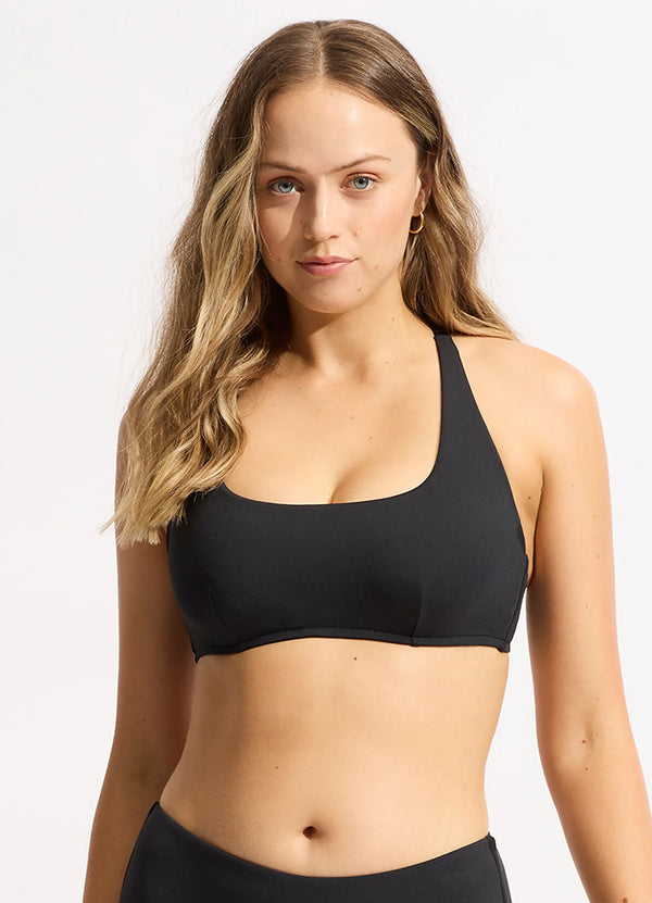 Seafolly Seafolly Collective DD Scoop Neck Halter Top - Black