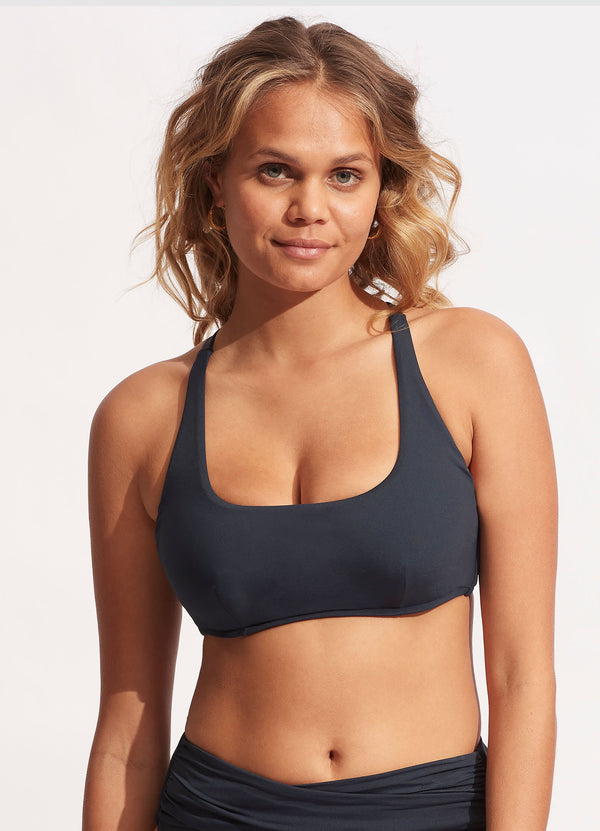 seafolly Seafolly Collective DD Scoop Neck Halter Top - True Navy