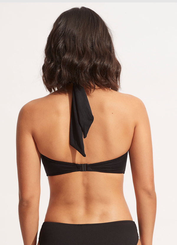 Seafolly Seafolly Collective Halter Bandeau Bikini Top - Black