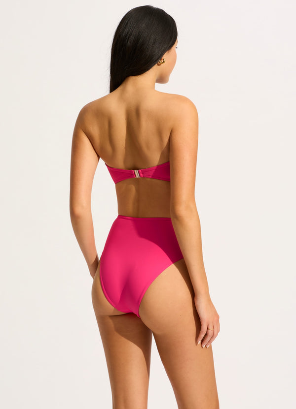 Seafolly Seafolly Collective High Waist Wrap Front Pant - Raspberry