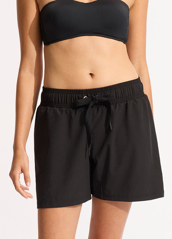 Seafolly Seafolly Collective Mid Length Boardshort - Black