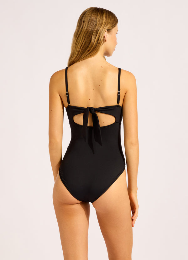 Seafolly Seafolly Collective Multi Fit Square Neck One Piece Swimsuit