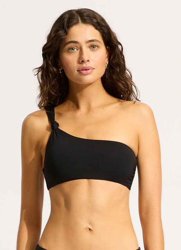 Seafolly Seafolly Collective One Shoulder Bikini Top - Black