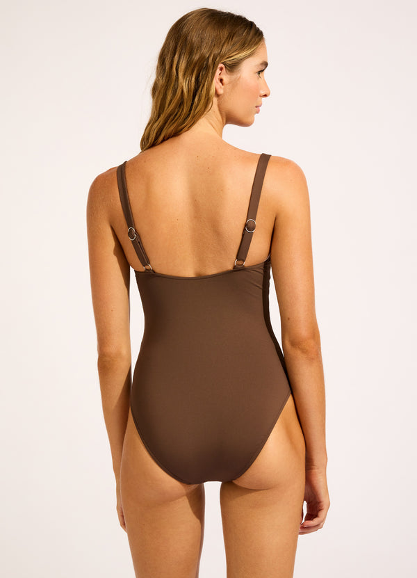 Seafolly Seafolly Collective Ruched Underwire One Piece Swimsuit