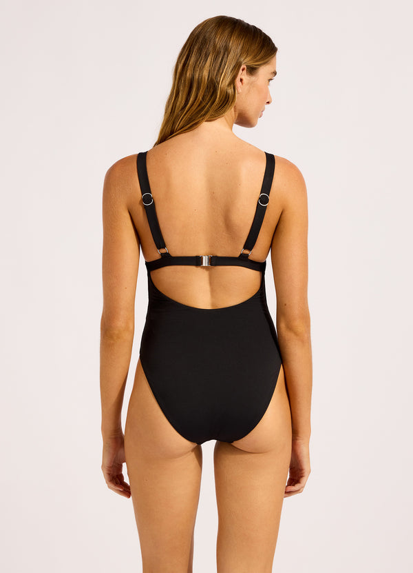 Seafolly Seafolly Collective Square Neck One Piece Swimsuit