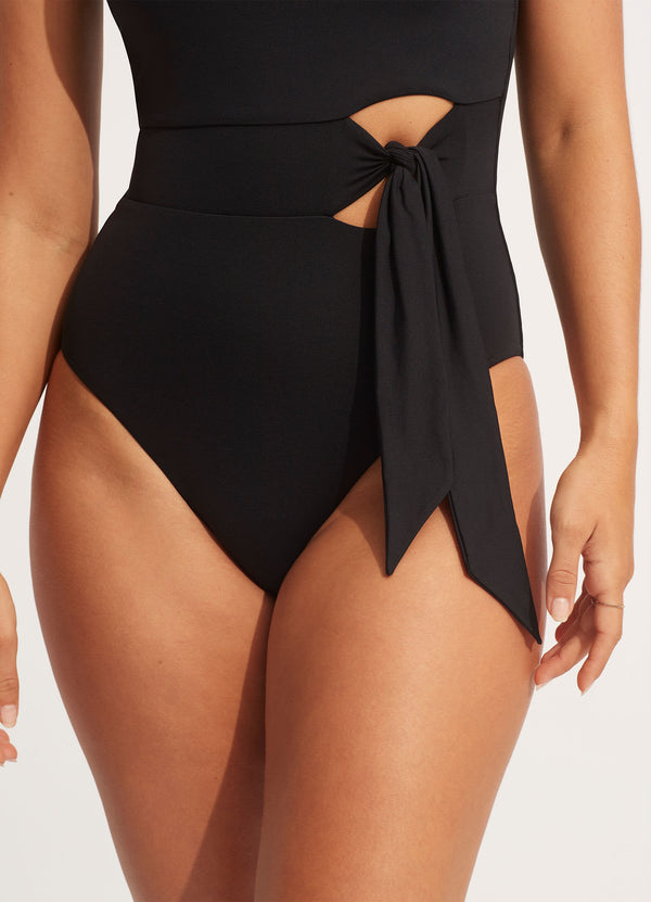 Seafolly Seafolly Collective Tie Waist One Piece - Black