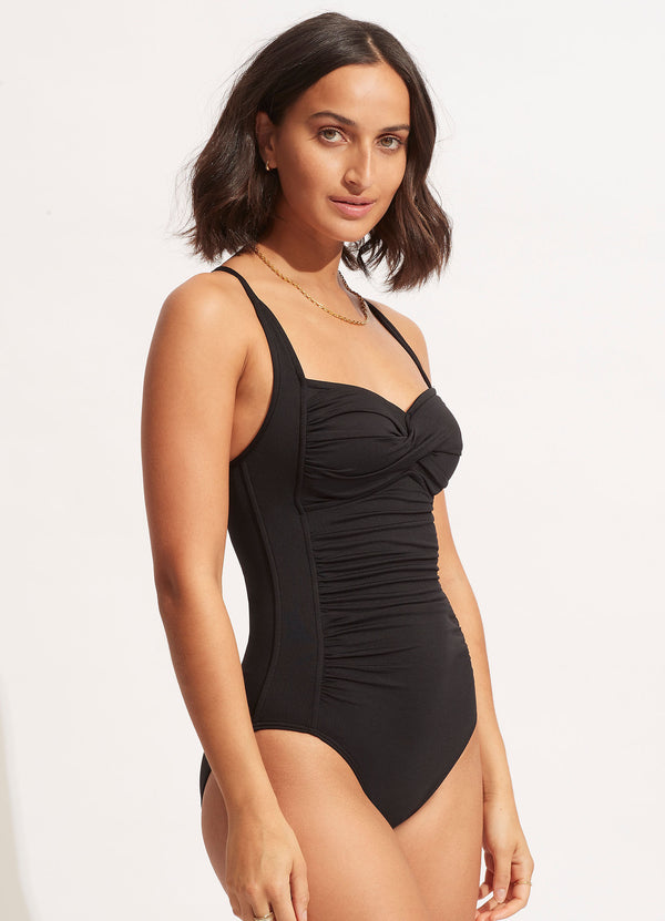 Seafolly Seafolly Collective Twist Halter One Piece - Black