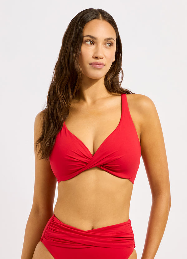 Seafolly Seafolly Collective Wrap Front F Cup Bikini Top