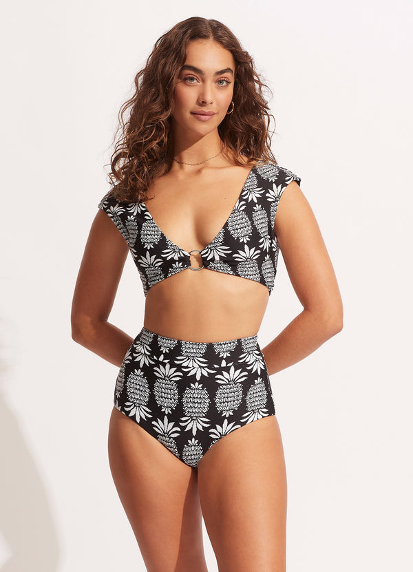 seafolly Corsica High Waisted Pant - Black