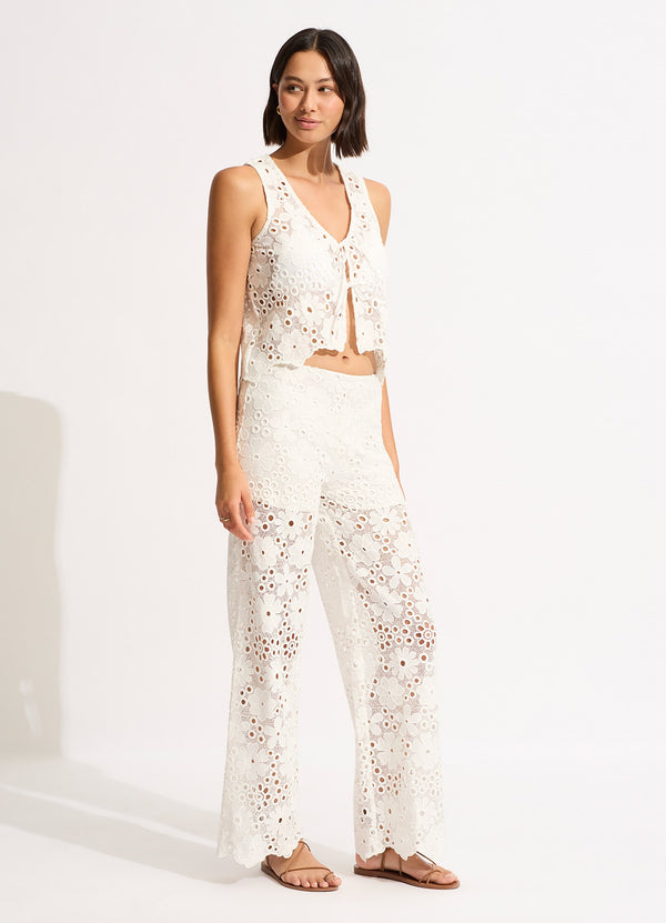 Seafolly Crochet Top - White