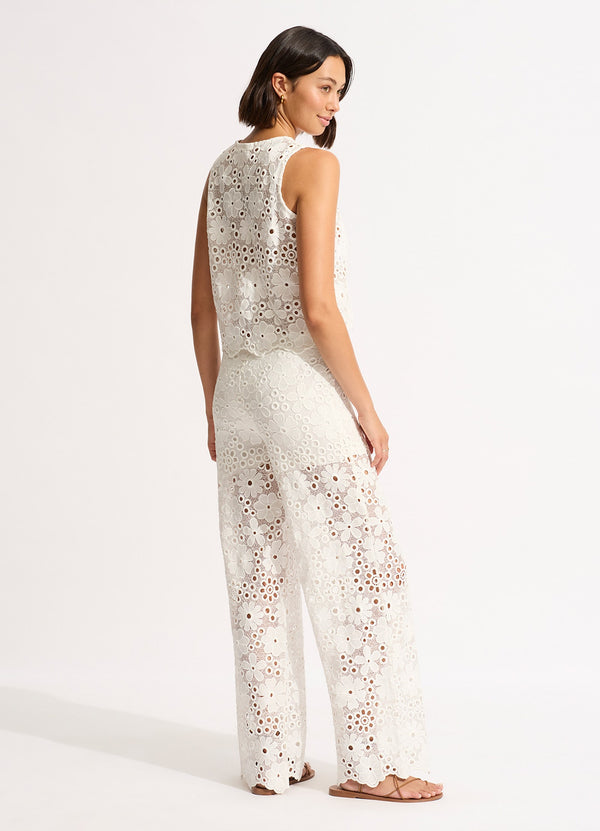 Seafolly Crochet Top - White