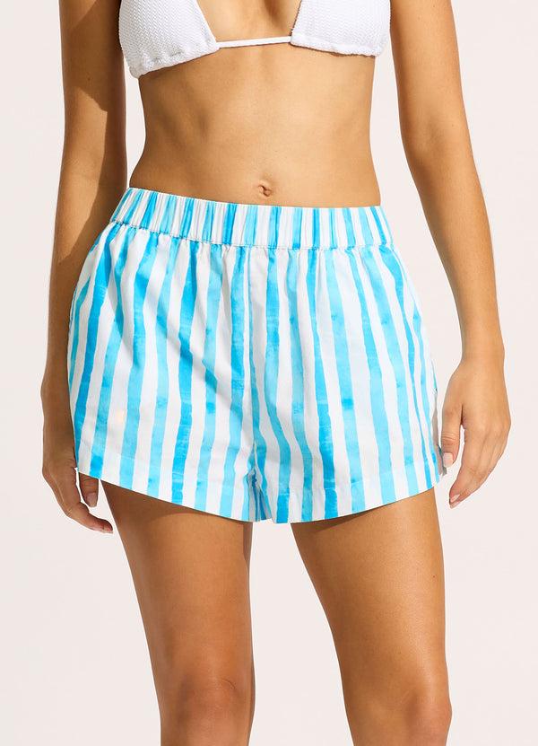 Seafolly Cropped Short - Turquoise