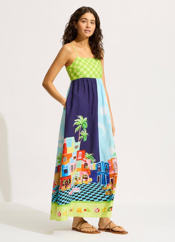 Seafolly Cuba Maxi Dress - Turquoise