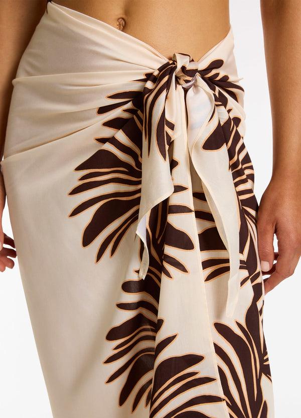 Seafolly Dahlia Palm Sarong - Cream