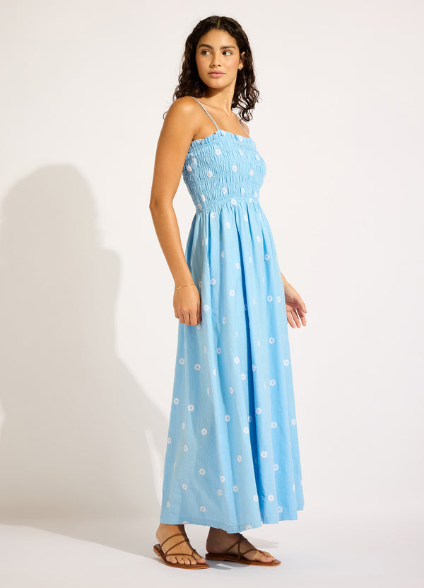 Seafolly Daisy Chain Shirred Maxi Dress