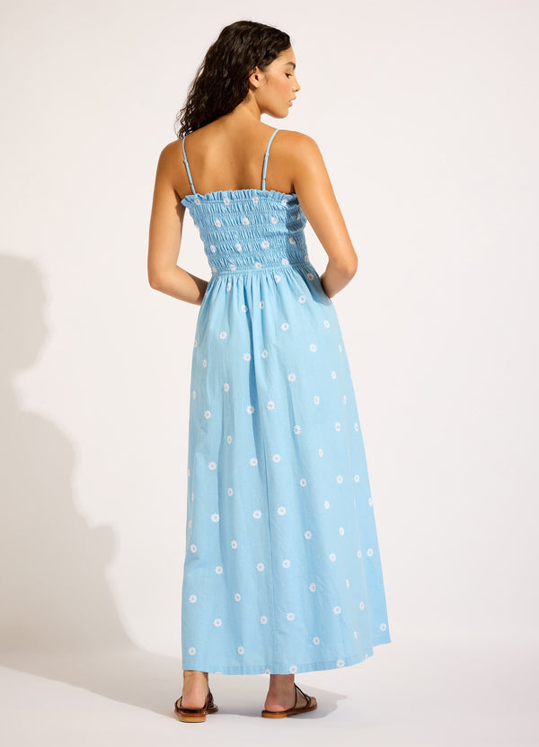 Seafolly Daisy Chain Shirred Maxi Dress