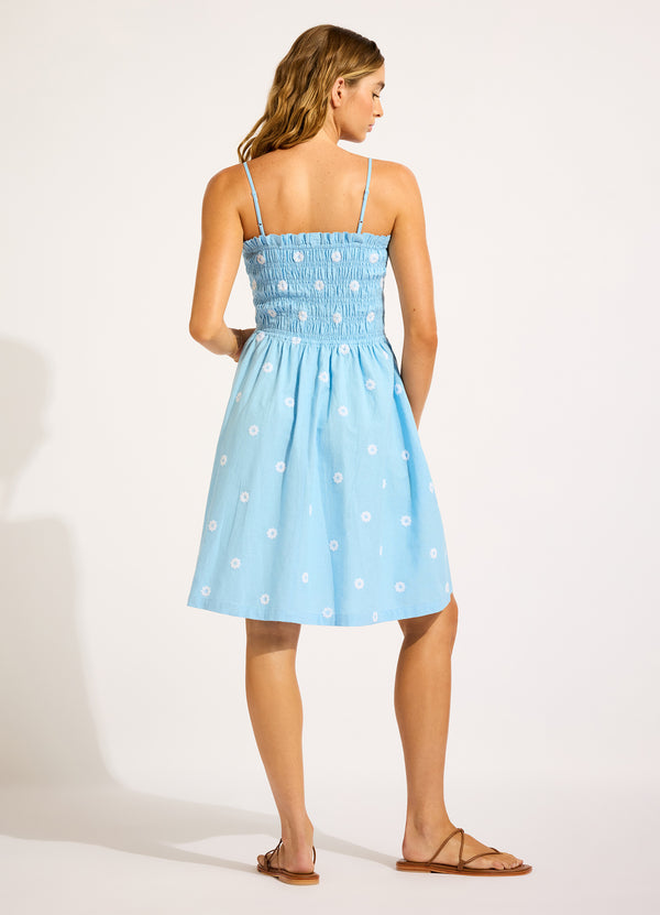 Seafolly Daisy Chain Shirred Mini Dress