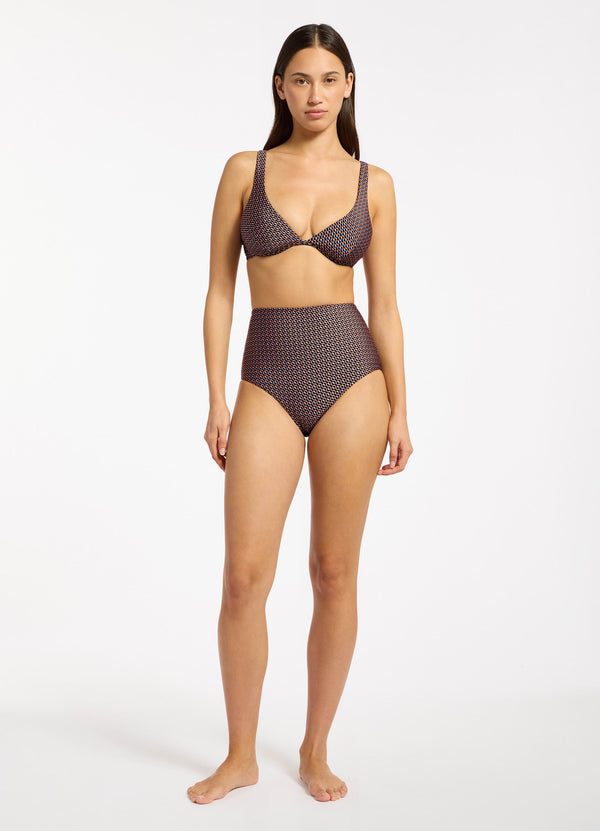 seafolly Desert Geo High Waist Bikini Bottom