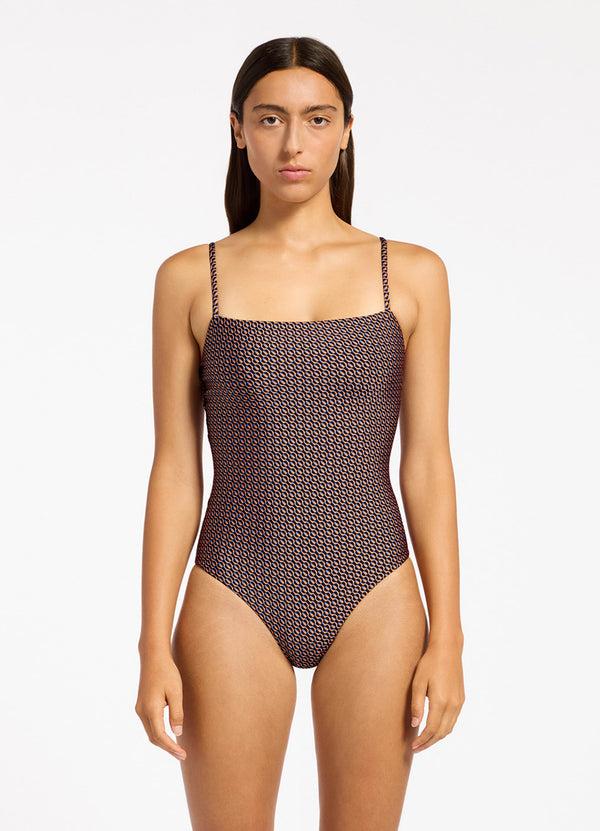 Seafolly Desert Geo Minimal Tank One Piece