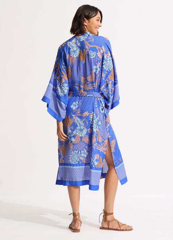 Seafolly Eden Kimono Jacket - Azure